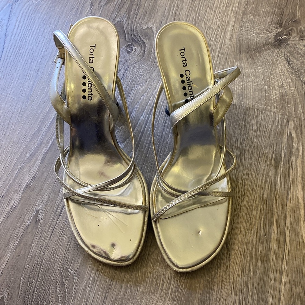 Torta caliente silver heels for weddings - Picture 2 of 4